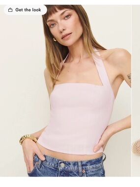 Reformation Malika Linen Top